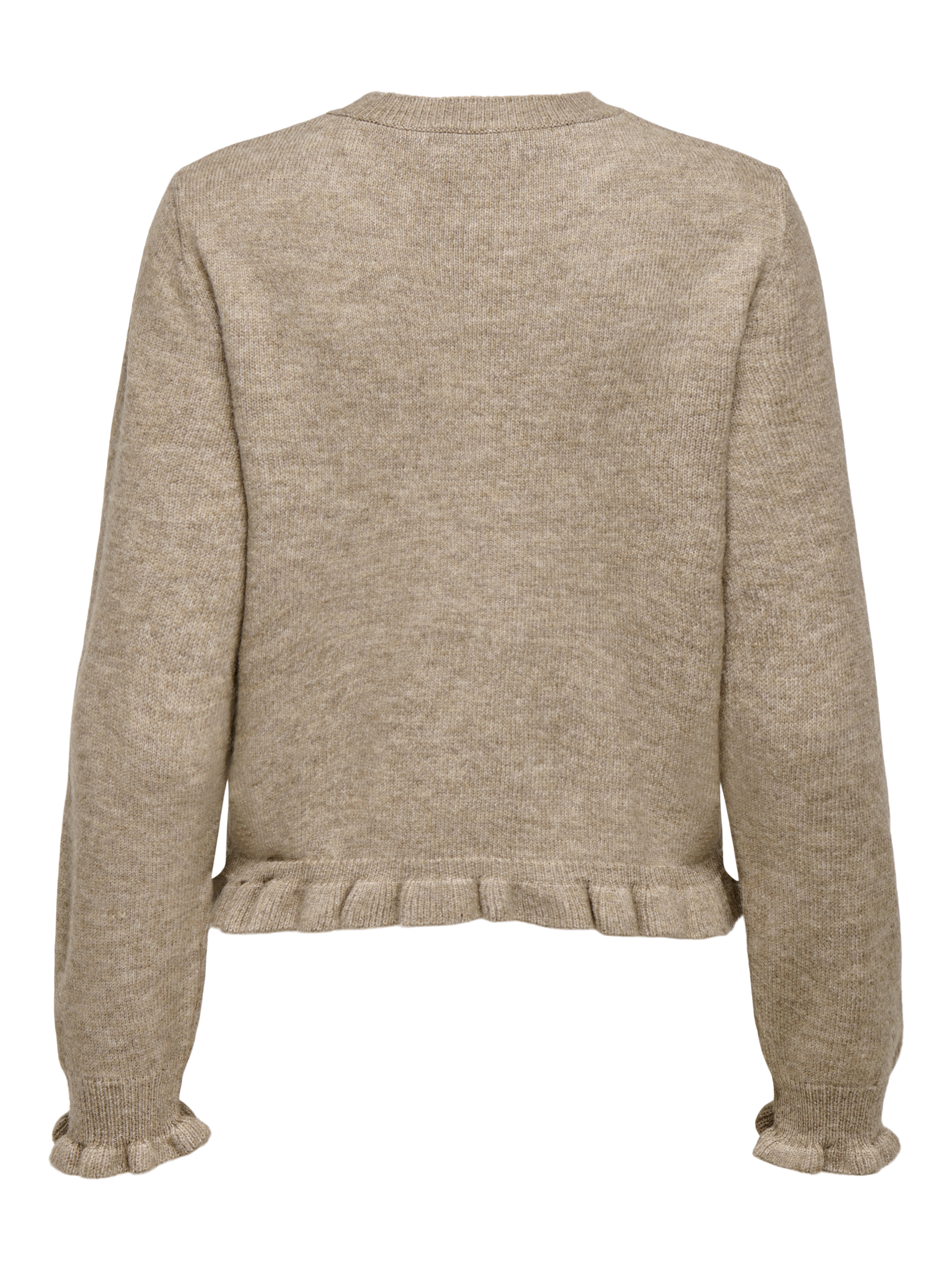 Letty Beige Frill Cardigan