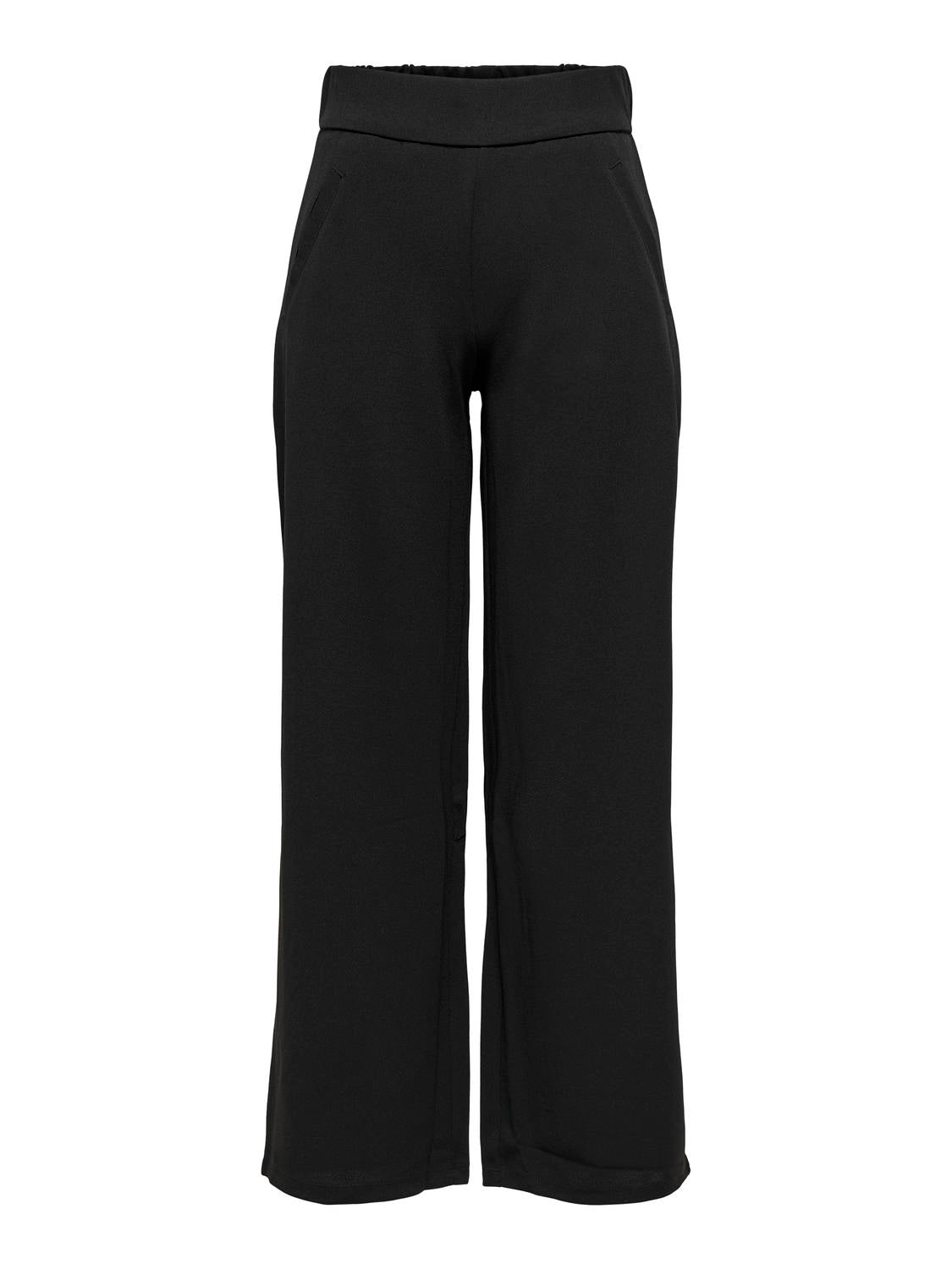 Louisville Black Wide Leg Trousers