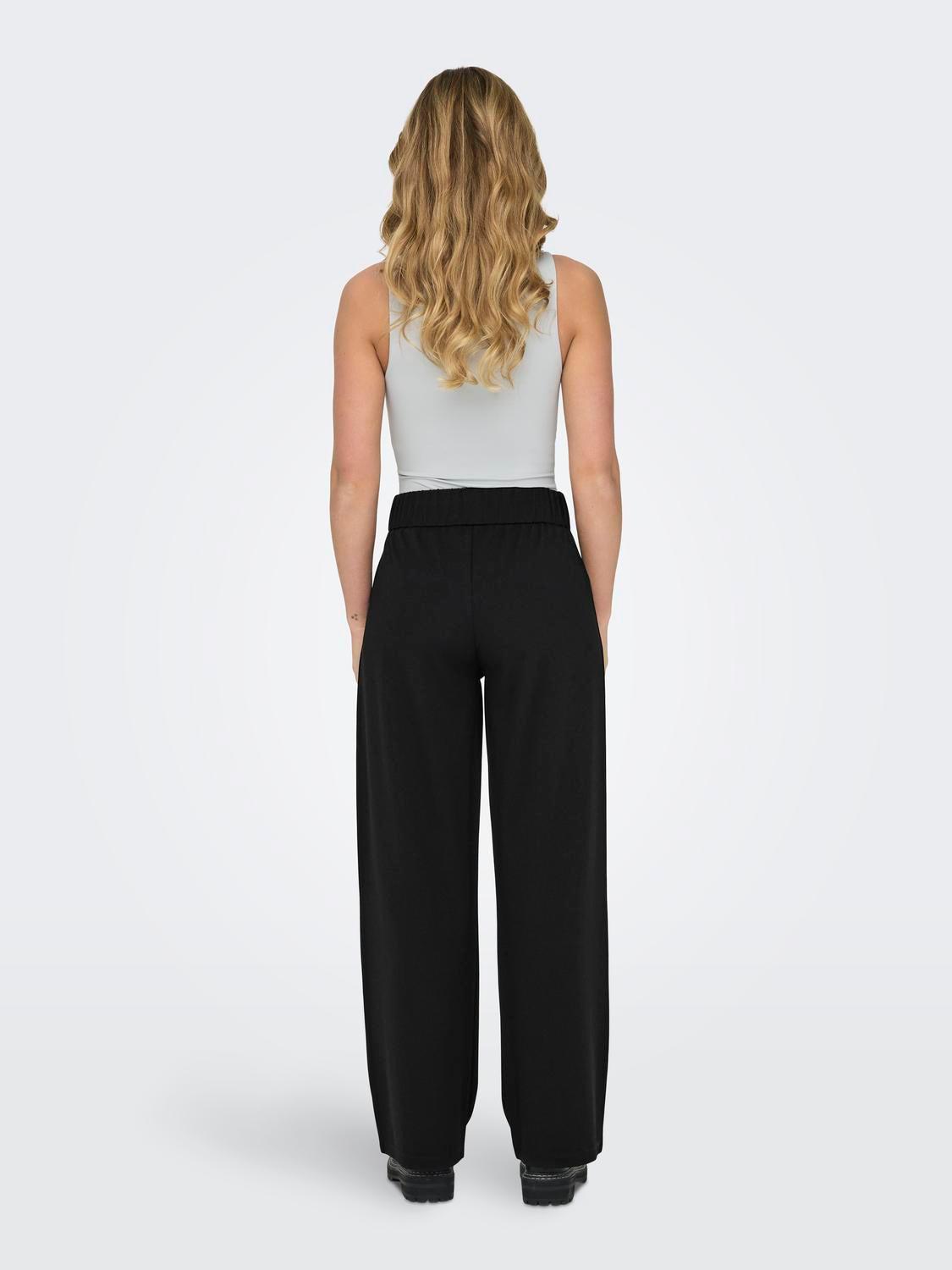 Louisville Black Wide Leg Trousers