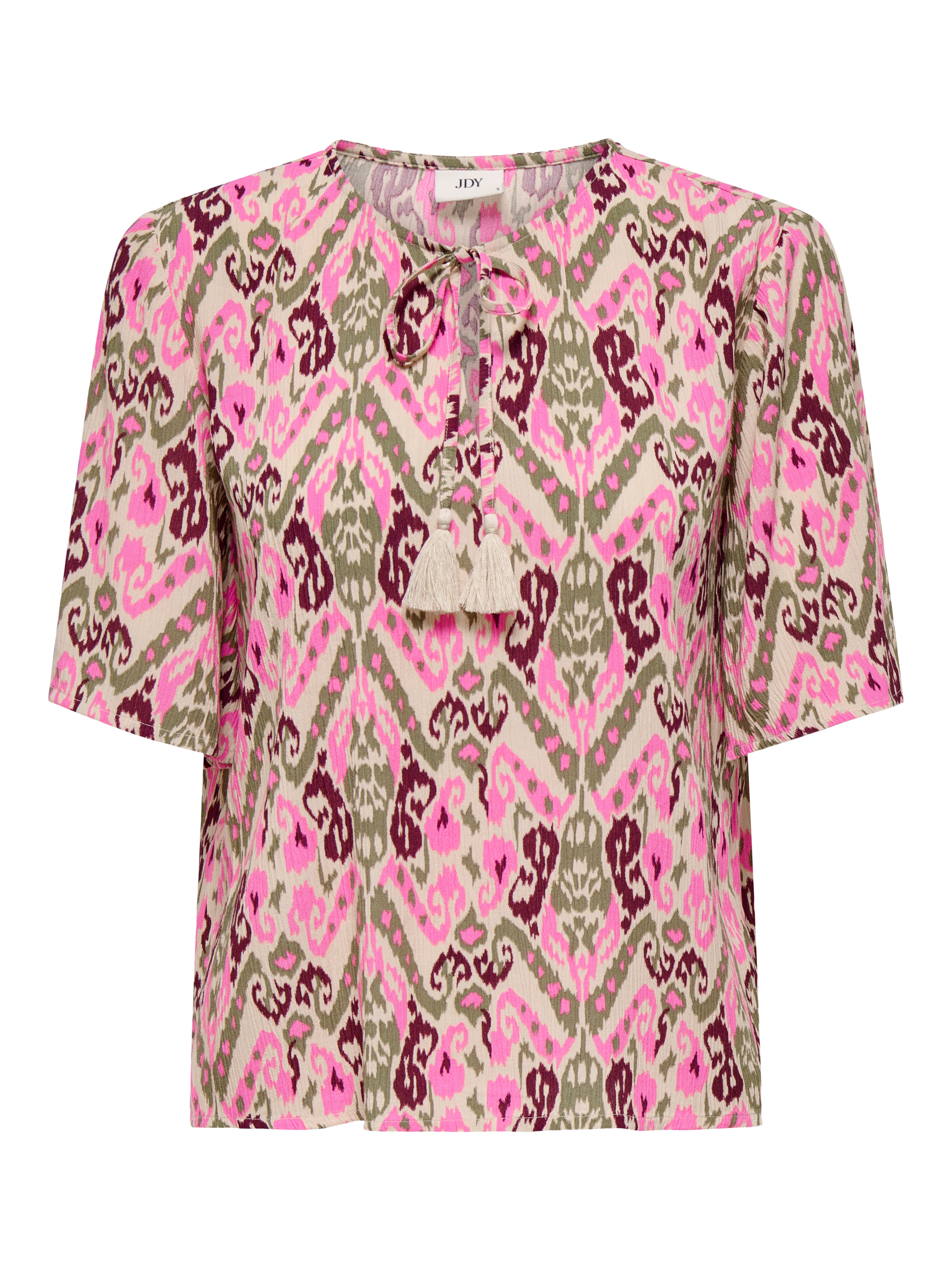Bree Patteren Tee/Blouse Pink