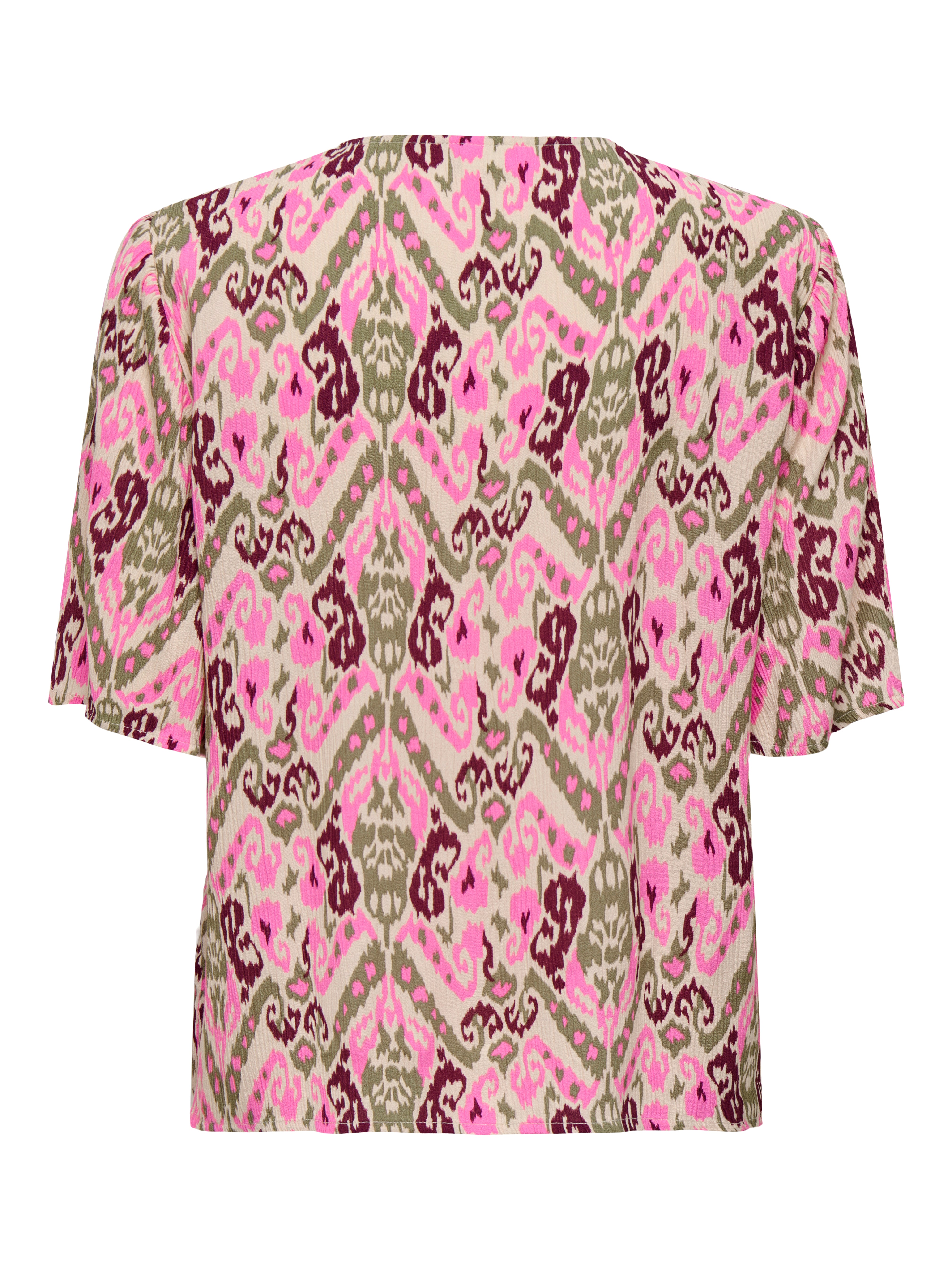 Bree Patteren Tee/Blouse Pink