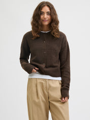 Natalie brown Knit Cardigan