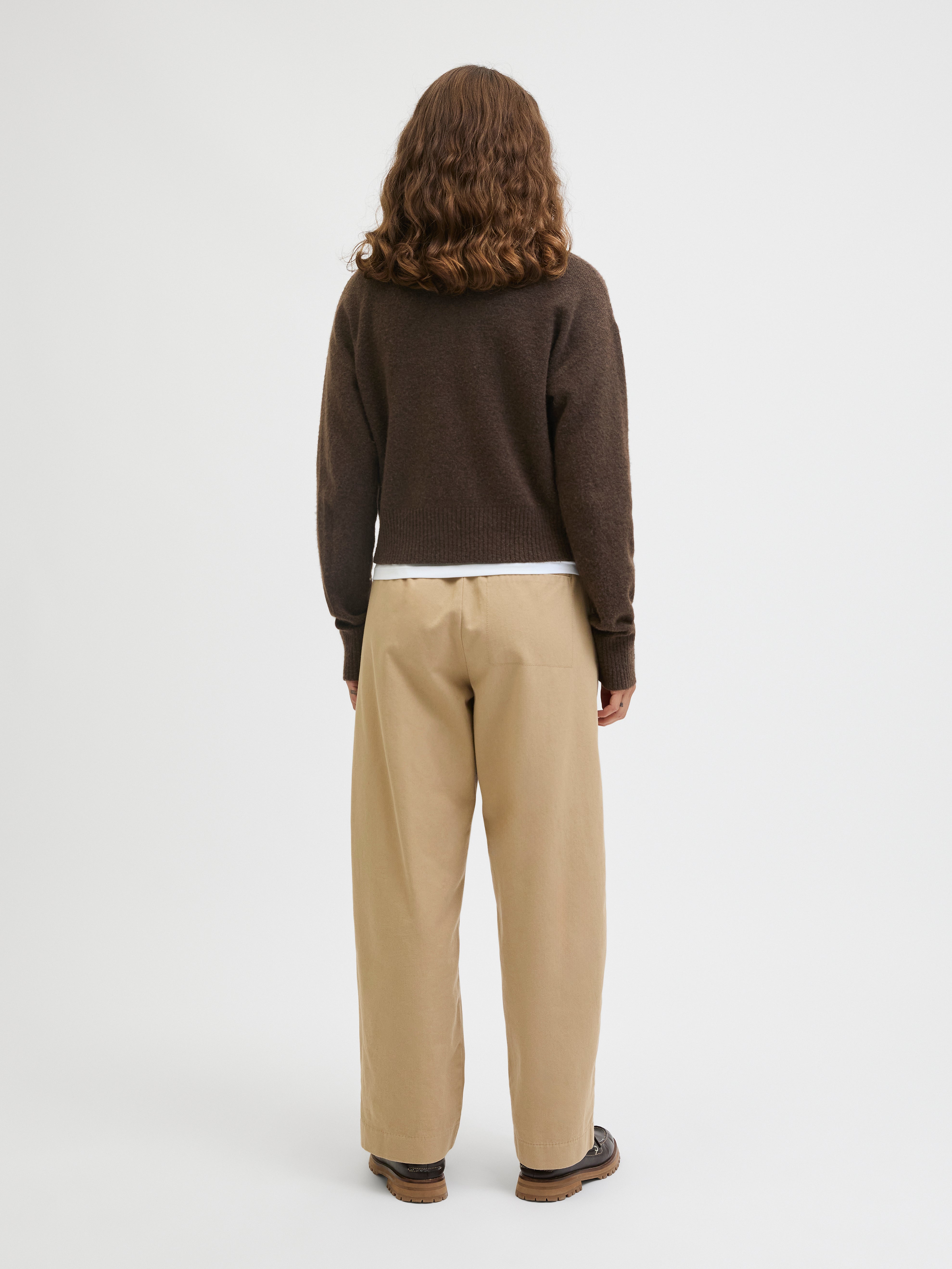 Natalie brown Knit Cardigan
