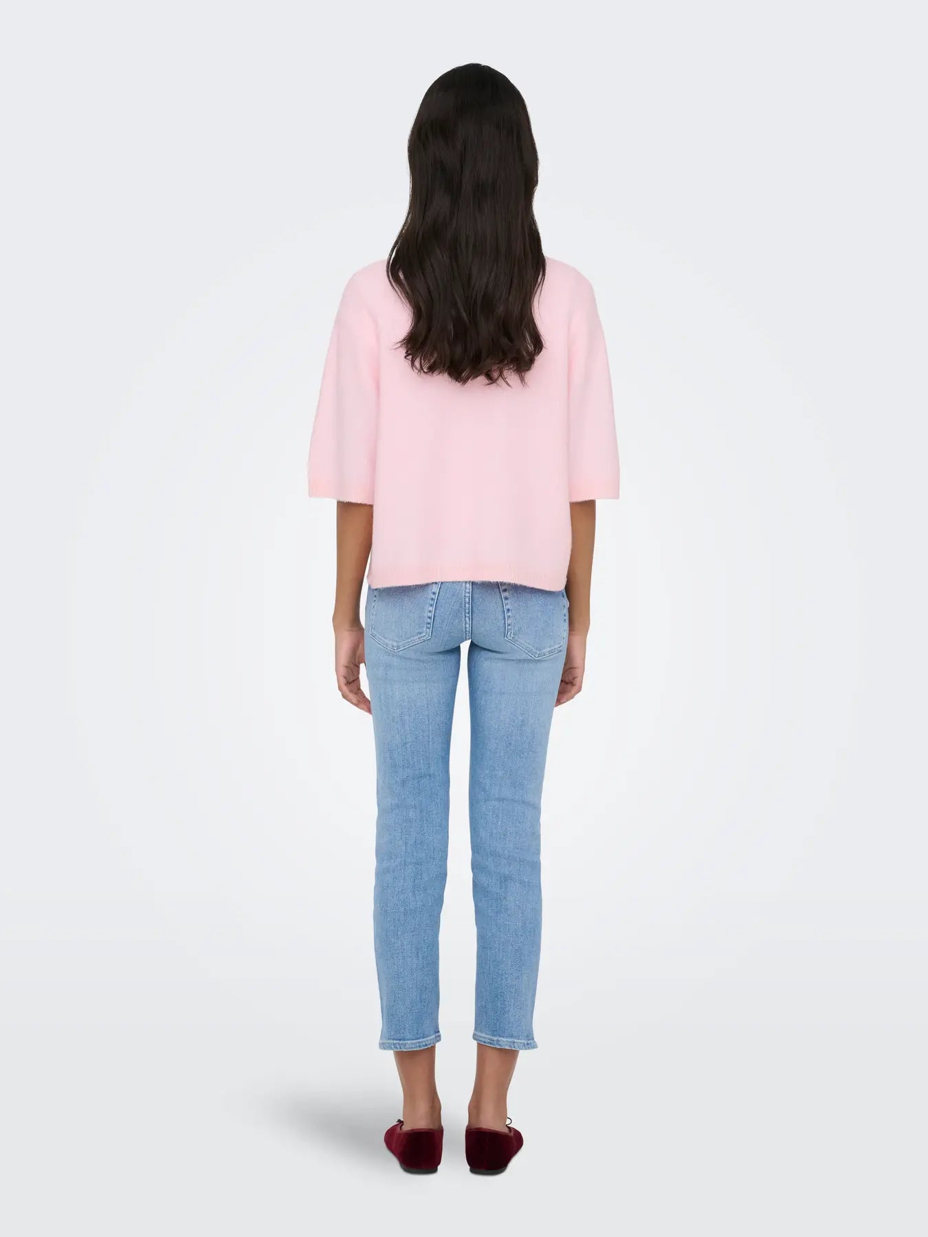 Simoni Tie Front Cardigan Pink