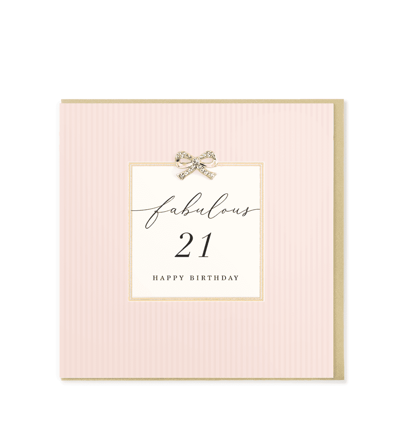 Fabulous 21st Birthday Card