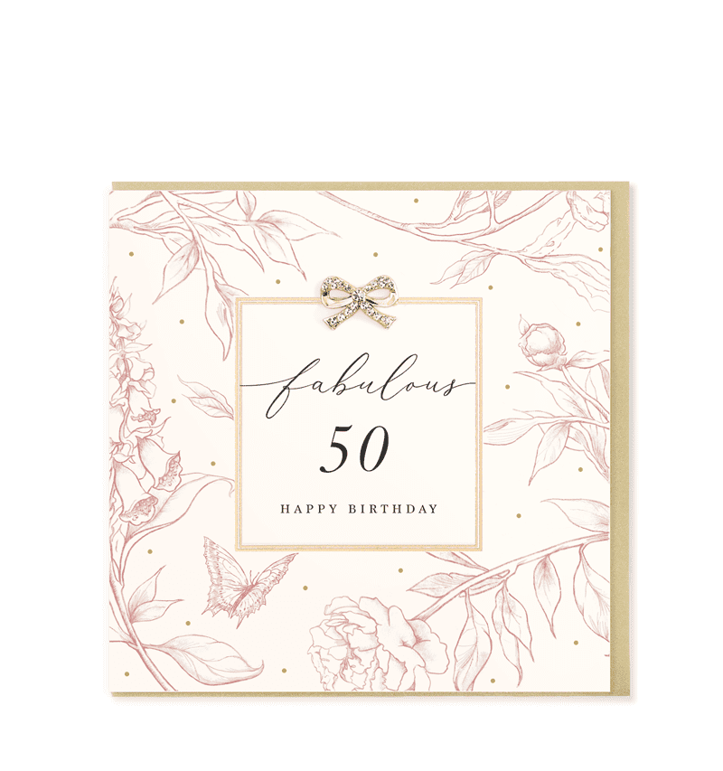 Fabulous 50th Birthday Card