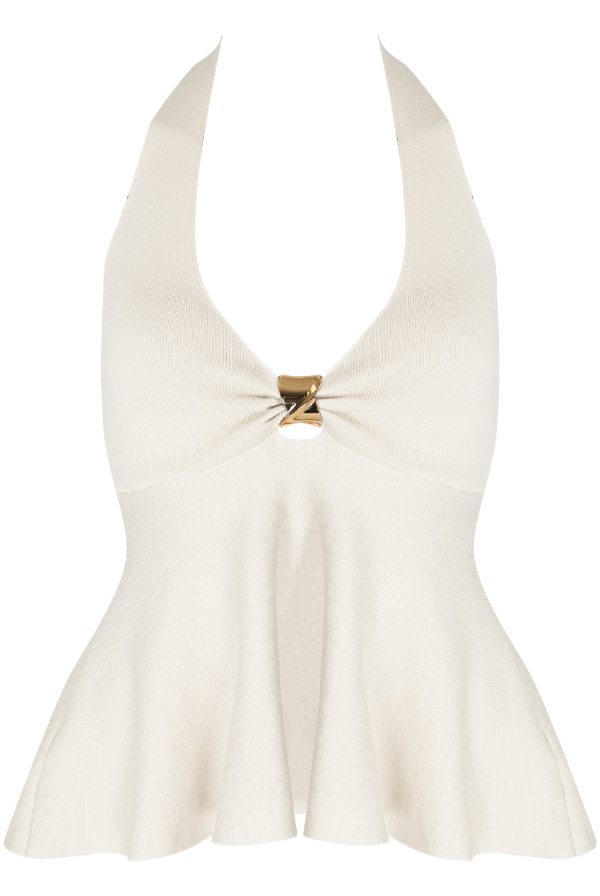 Linora Fine Knit Halter Neck Top