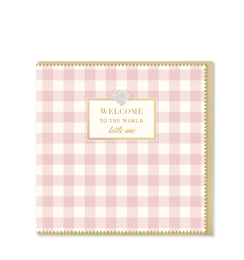 Welcome to The World Little One Card, Girl