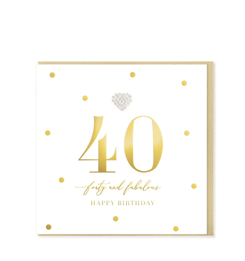 40 and Fabulous, Happy Birthday Card
