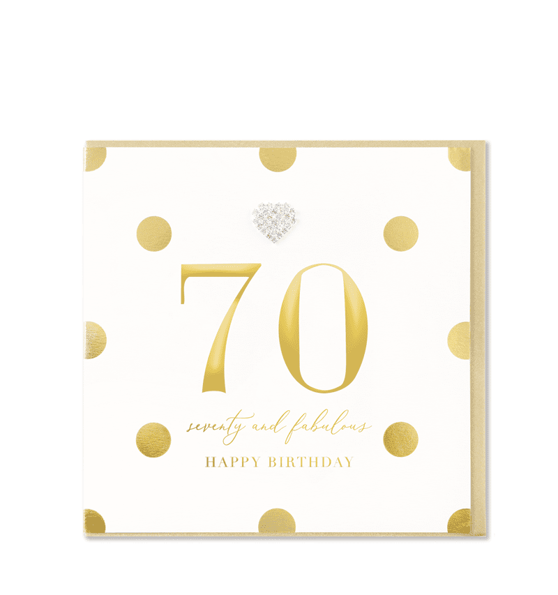 70 and Fabulous, Happy Birthday Card