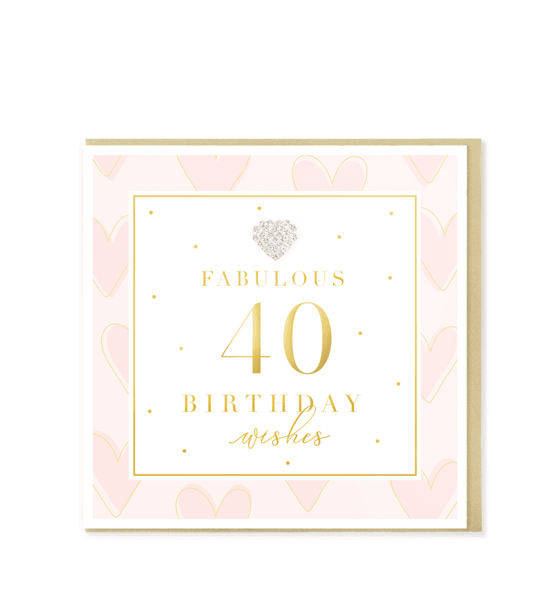 Fabulous 40 Birthday wishes Card