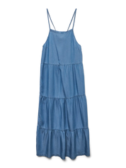 Fleur Tiered Tencel Denim Midi/Maxi