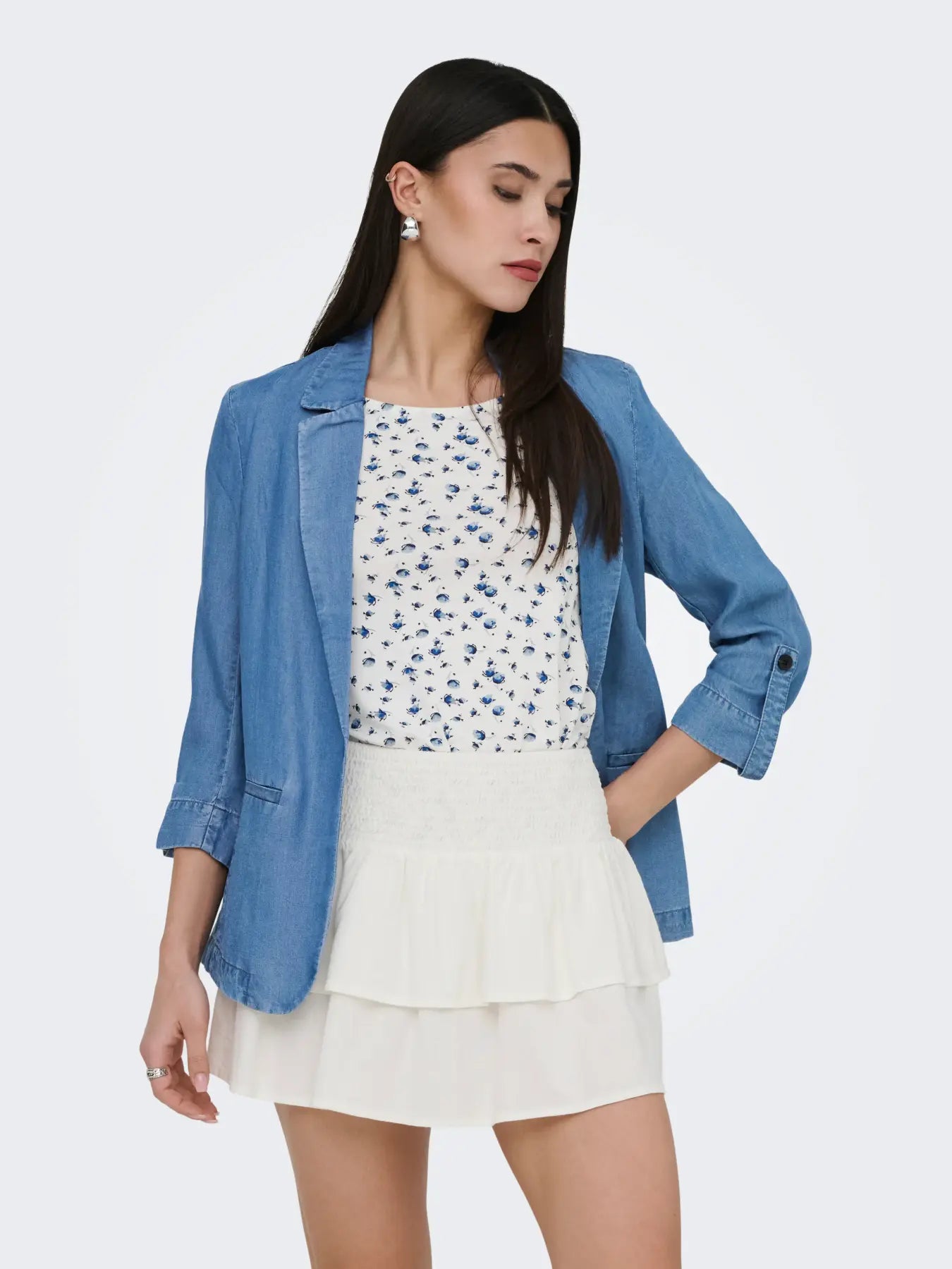 Caro Charis Soft Denim Blazer
