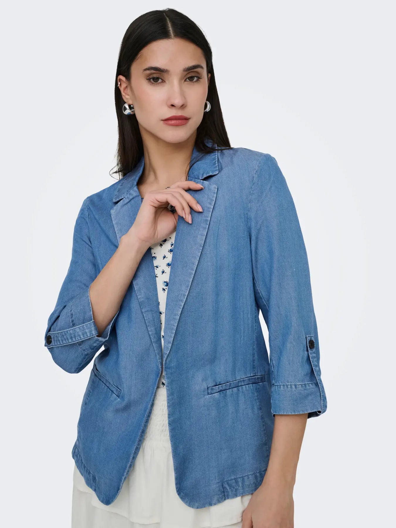 Caro Charis Soft Denim Blazer