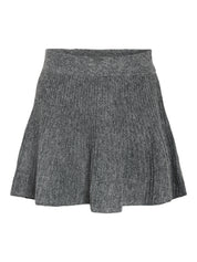 Nola Grey Knit Pleated Mini Skirt