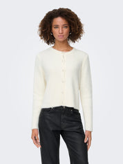 Petra Fluffy Cardigan with Pearl Buttons