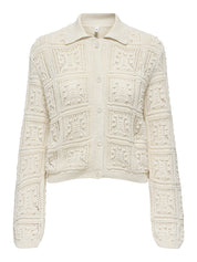 Dalia Cream Long Sleeve Knit Cardigan