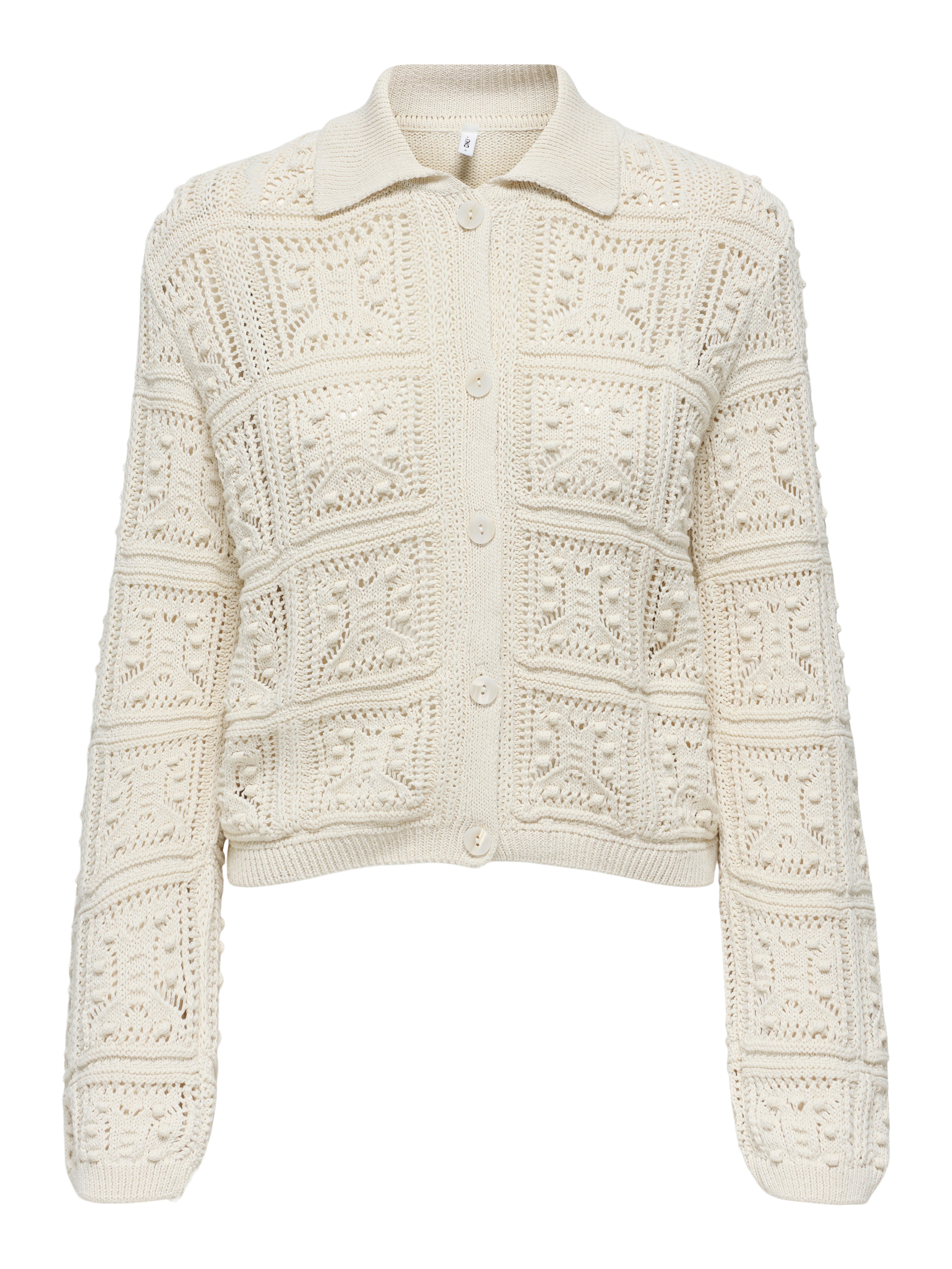 Dalia Cream Long Sleeve Knit Cardigan