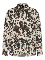 Nova Brown Cow Smudge Print Shirt