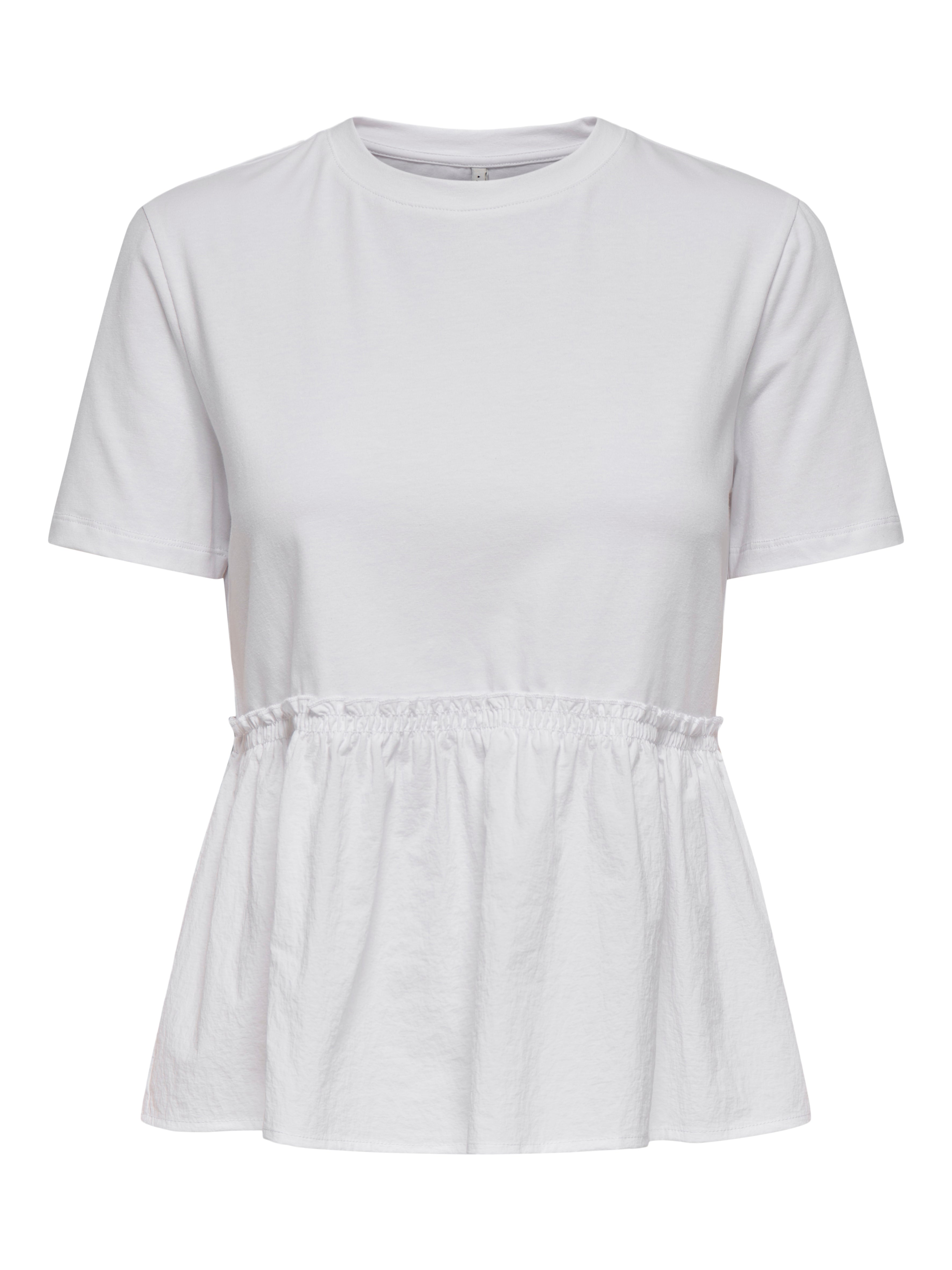 Lia White T-Shirt with Peplum