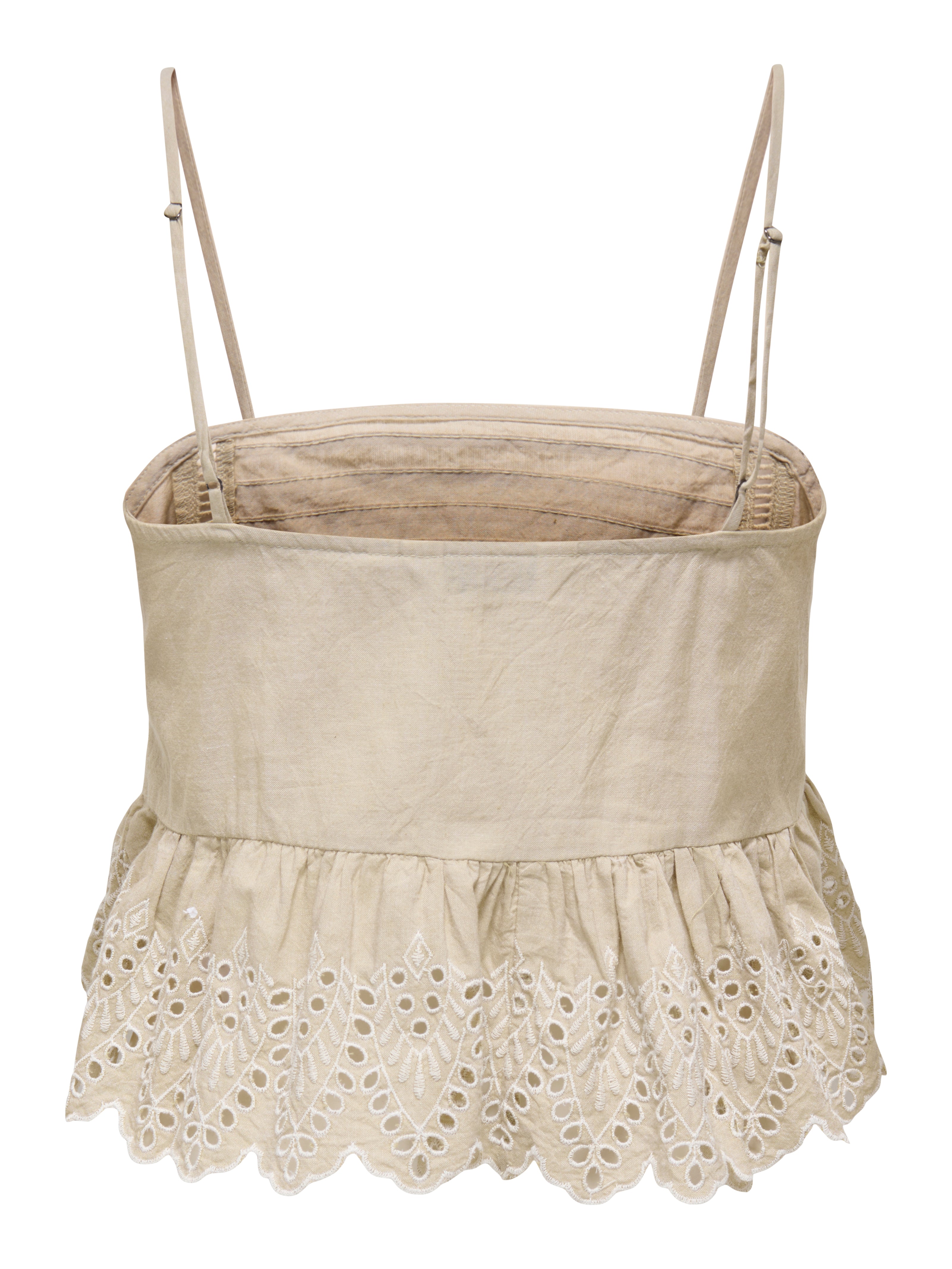Tulum Cotton Square Neck Embroidered Top