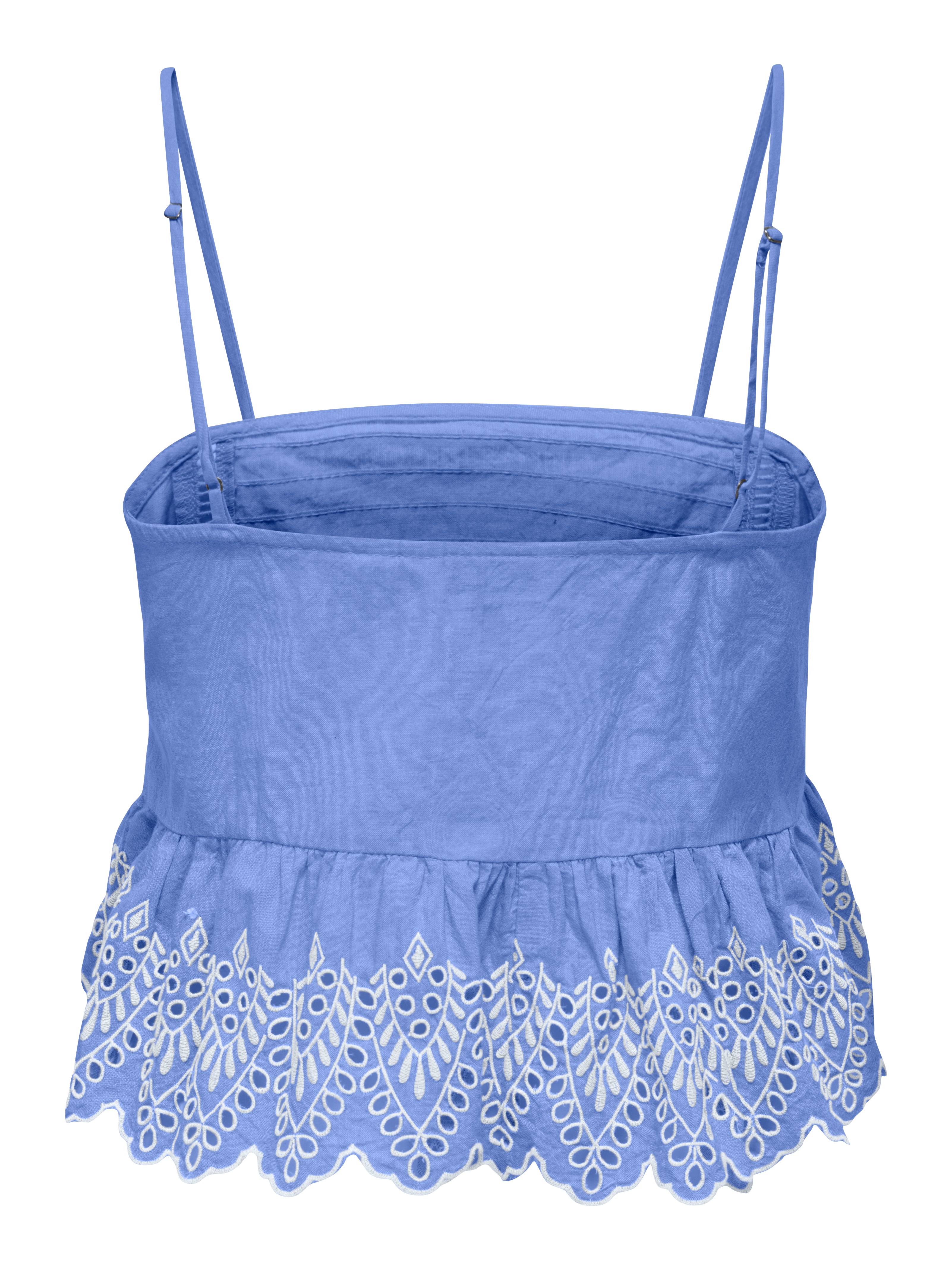Tulum Cotton Square Neck Embroidered Top