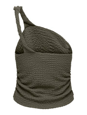 Erikka Crinkle One Shoulder Top