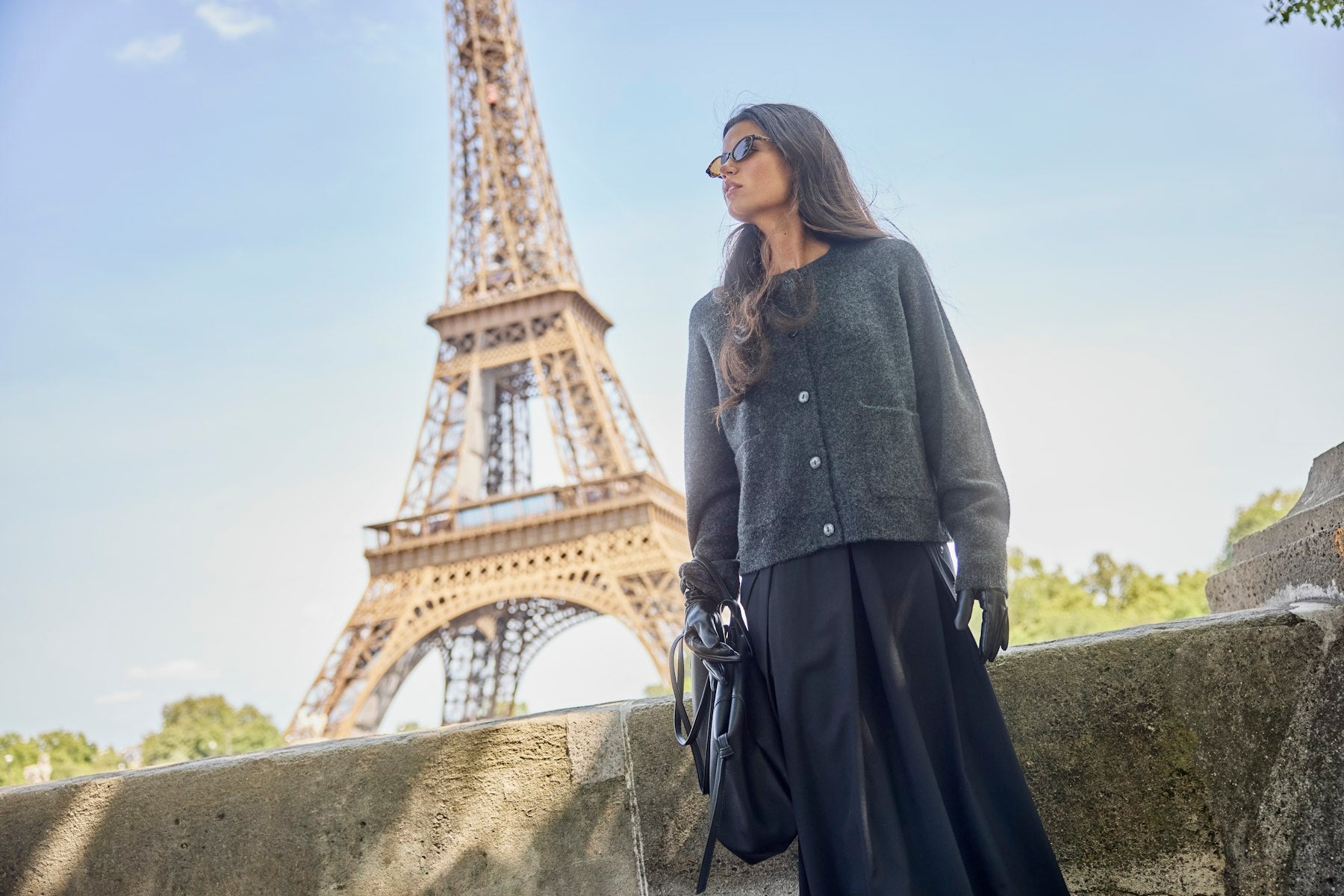 Piedmont Dark Grey Button Cardigan
