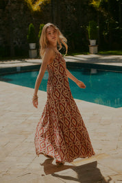 Mikasi Print Sun Maxi Dress