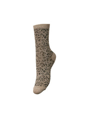 Sebby Glitter Leopard Socks