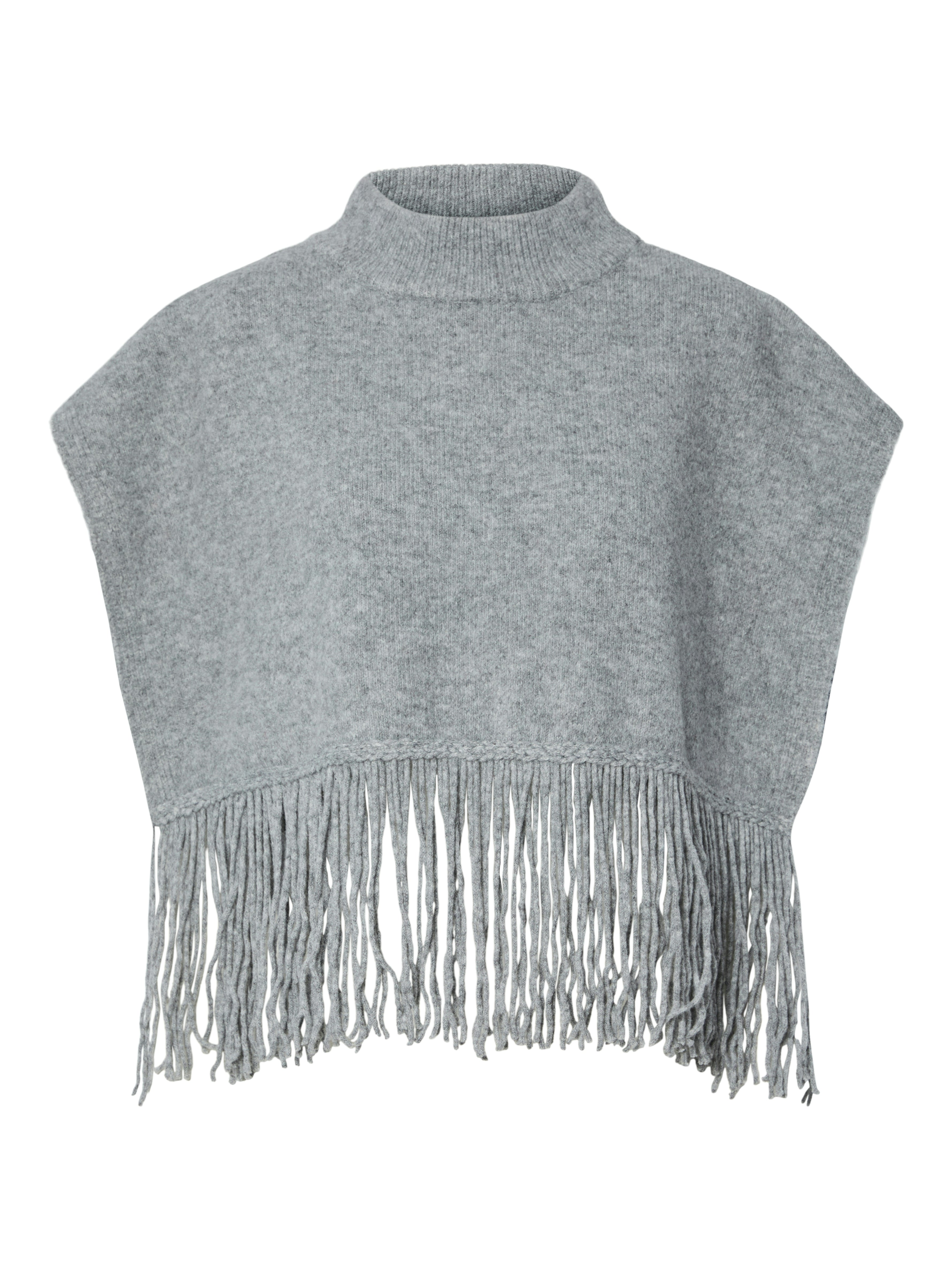 Julie Grey Fringe Poncho
