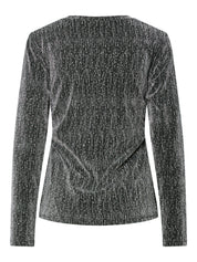 Maeve Jewelled Long Sleeve Split Side Top