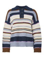 Rye Stripe Polo Knit Pullover