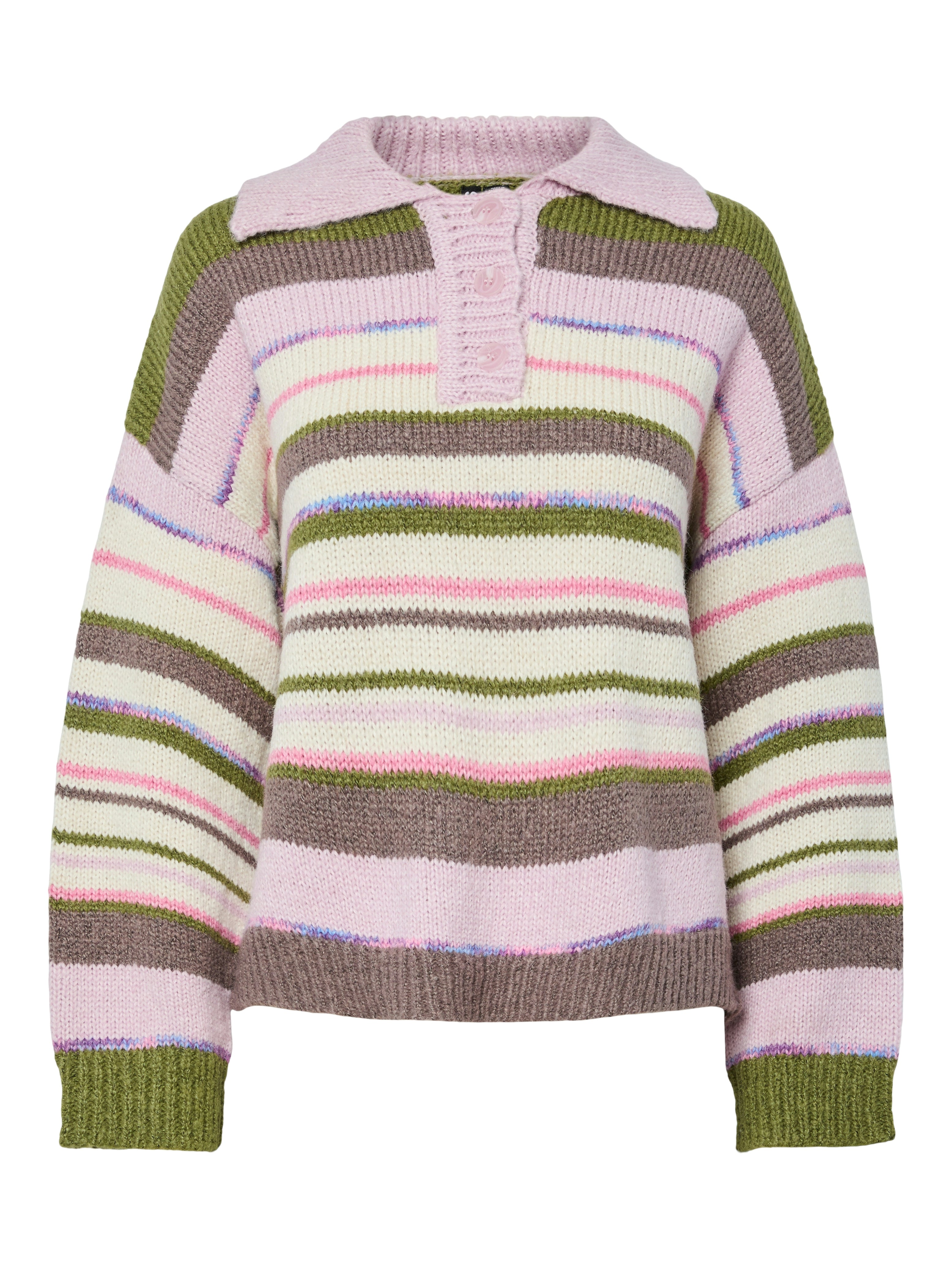 Rye Stripe Polo Knit Pullover