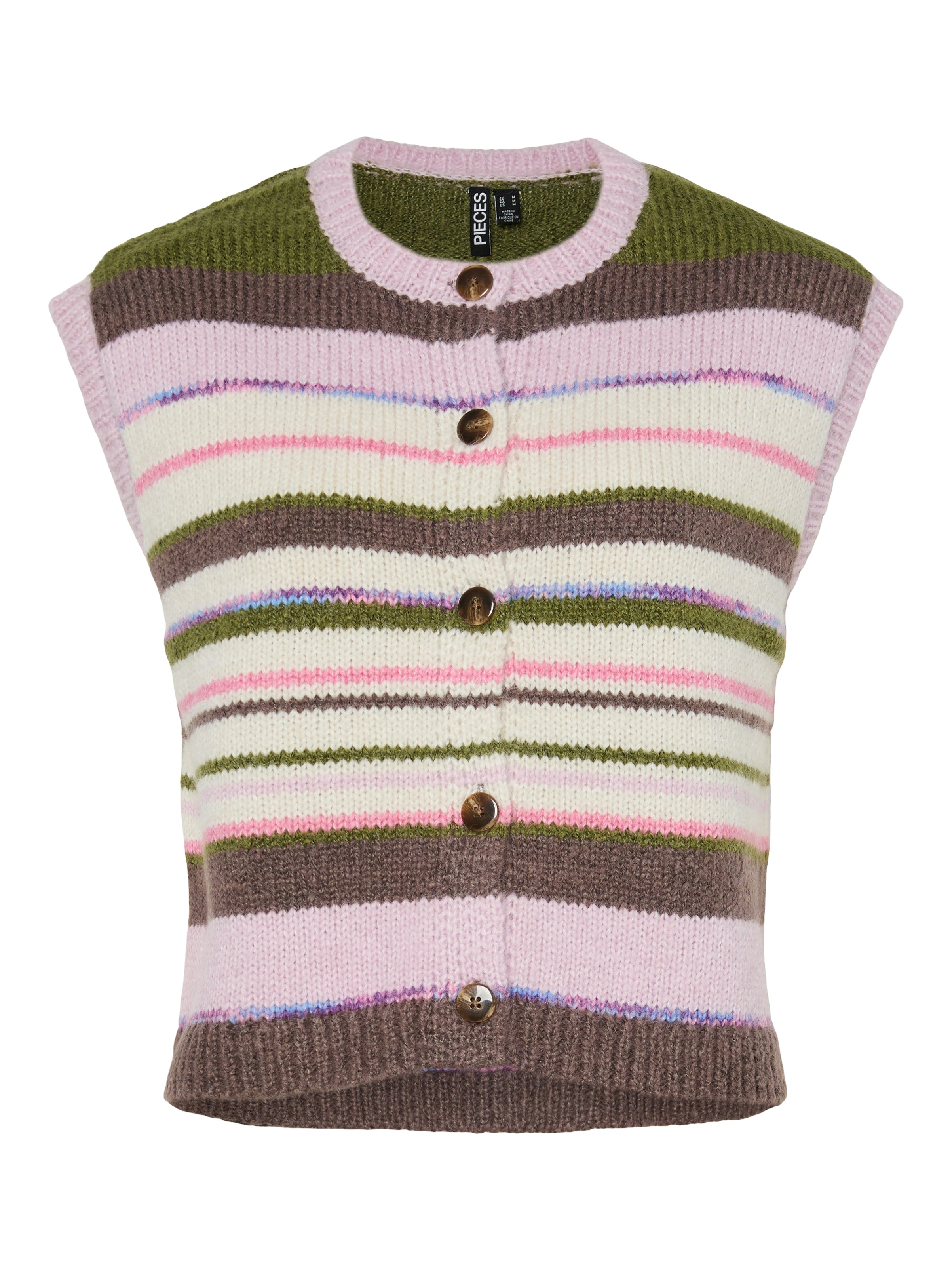 Rye Sleeveless Stripe Knit Vest