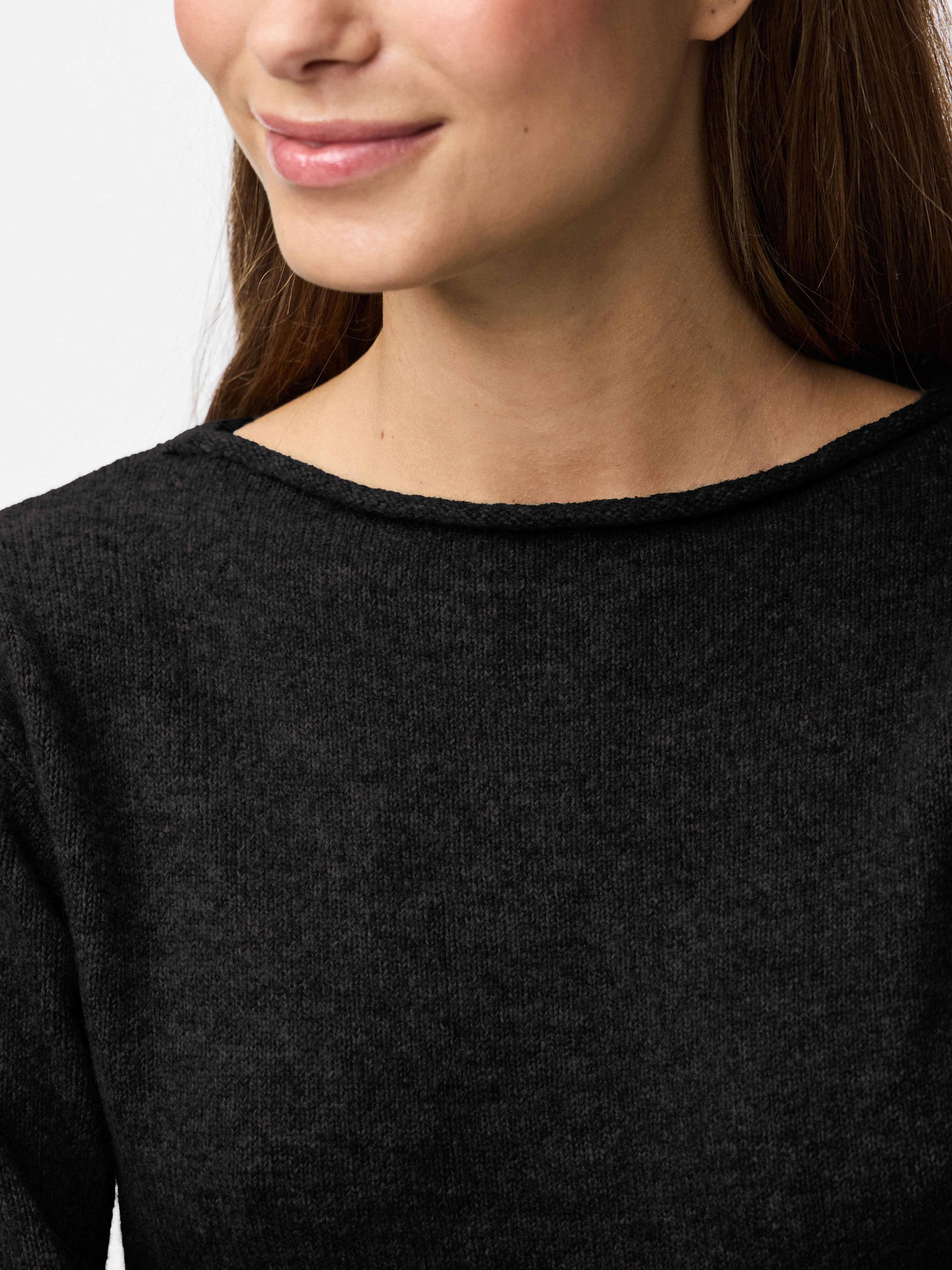 Junna Black Knitted Mini Dress