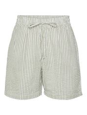 Pieces Sally Green Stripe Shorts