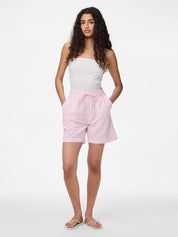 Pieces Sally Pink Stripe Shorts