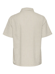 Pieces Sally Green Stripe Shirt