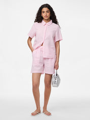 Pieces Sally Pink Stripe Shirt