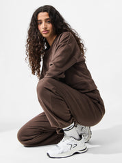 Chilli Brown Straight Leg Sweat Pants