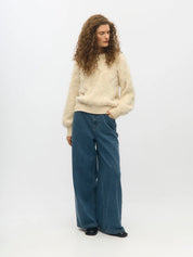 Hollow Jacquard Zebra Fluffy Knit