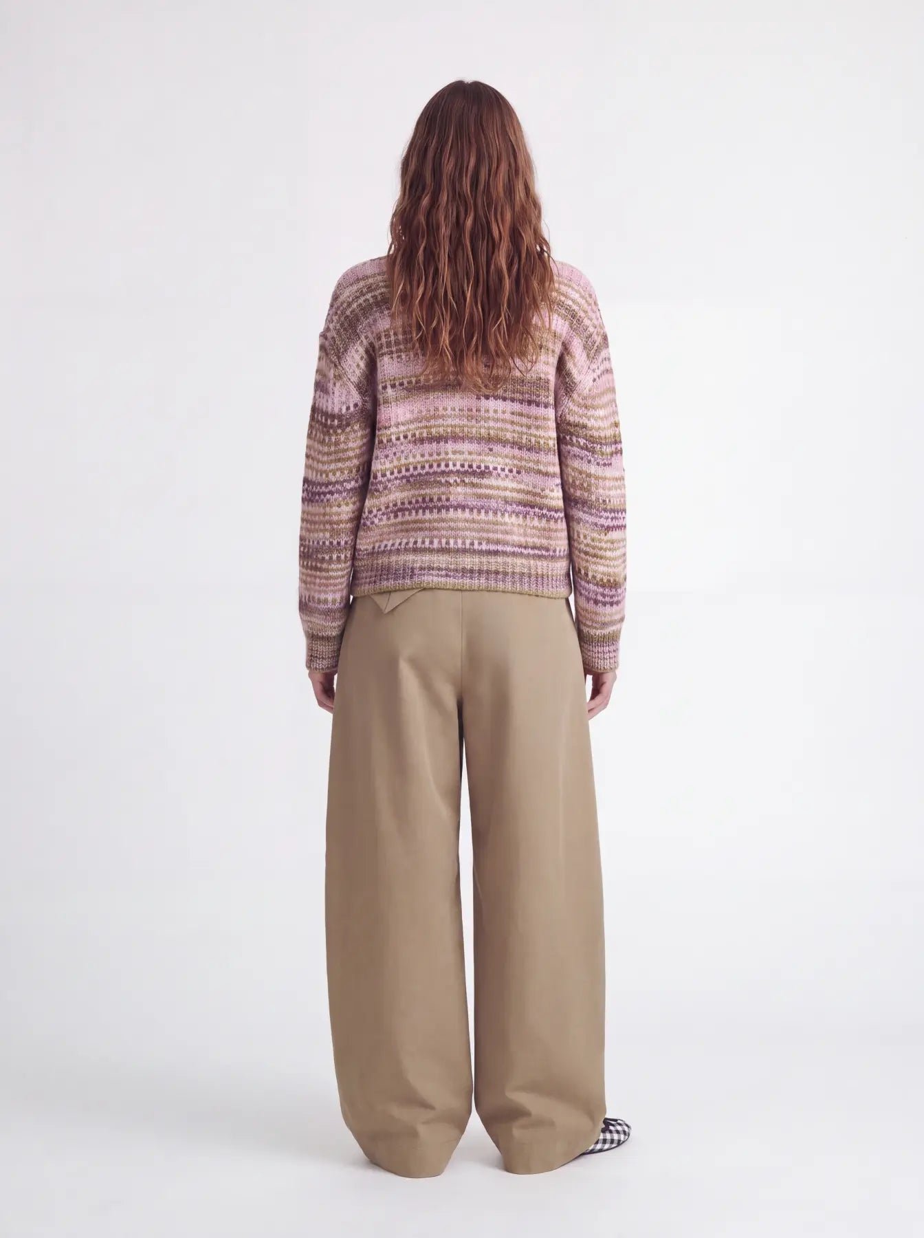 Space Dye Crew Neck Knit
