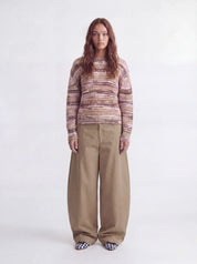 Space Dye Crew Neck Knit