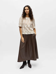 Mya Embroidered Short Sleeve Top