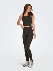 Pjaia Ribbed Short Top Brown