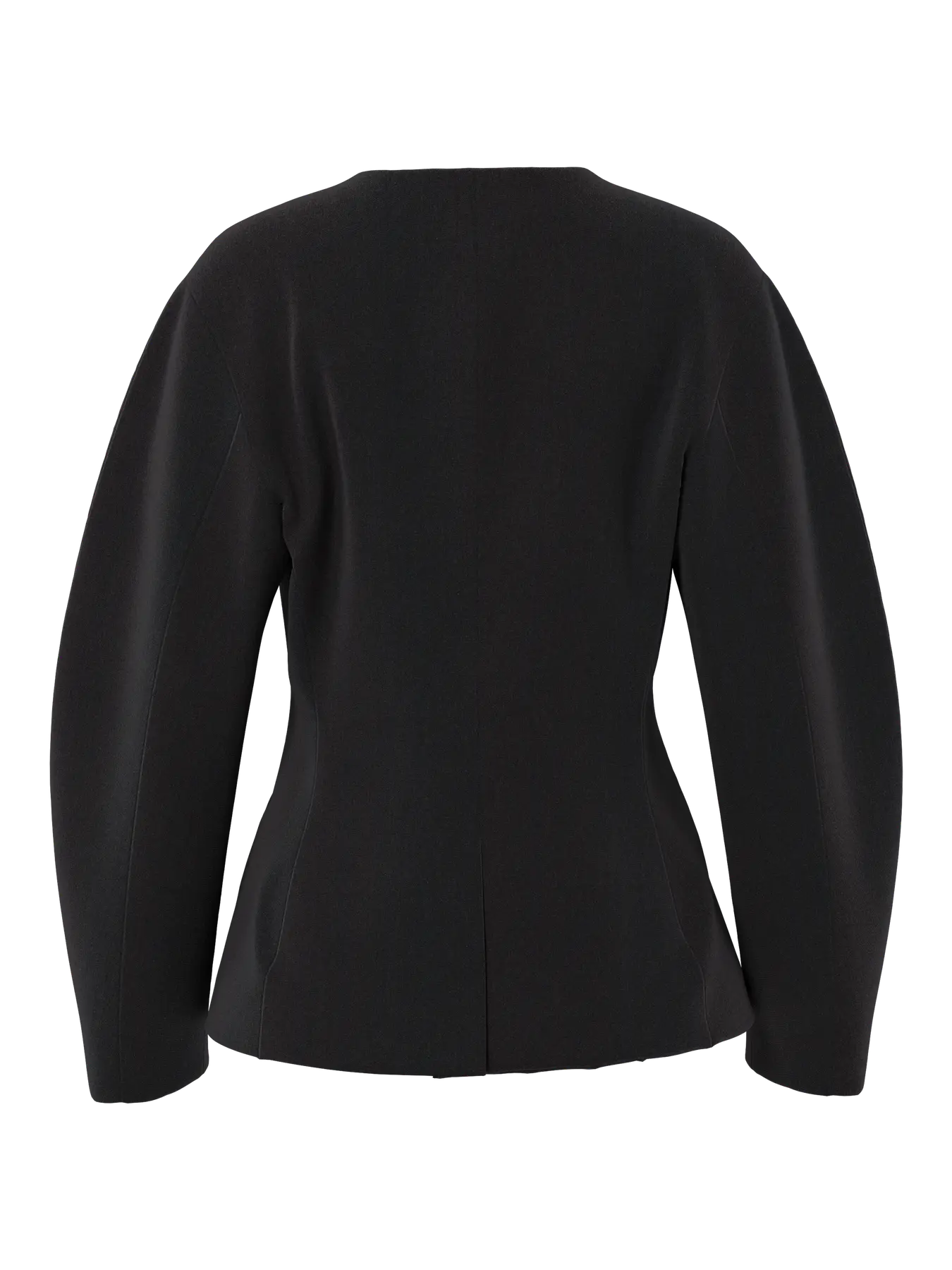 Kamil Black Waisted Button Blazer