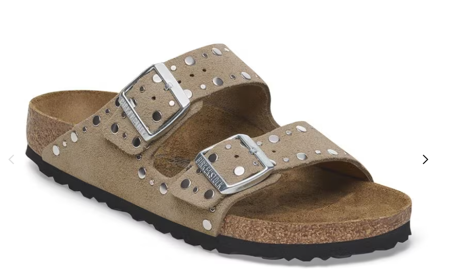 Birkenstock Arizona Rivet Suede Leather - Taupe