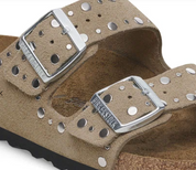 Birkenstock Arizona Rivet Suede Leather - Taupe