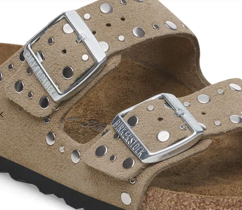 Birkenstock Arizona Rivet Suede Leather - Taupe